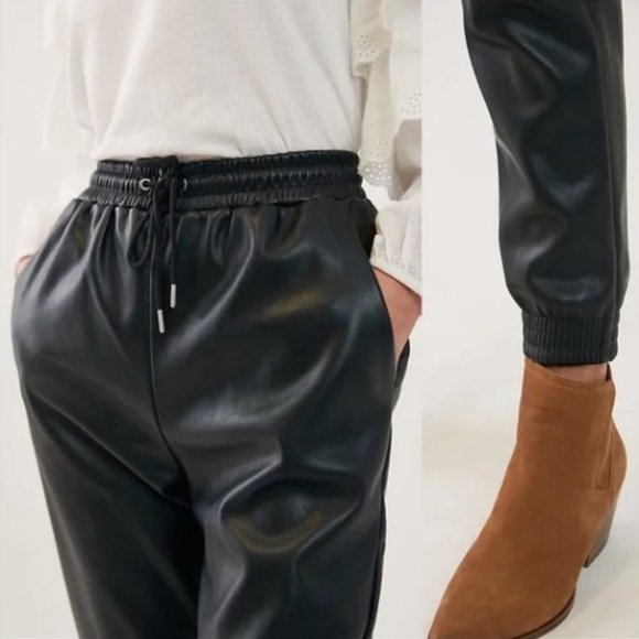 Bagatelle Collection Faux Leather Track Pant/Joggers NEW- Sz. 2X - Picture 4 of 12